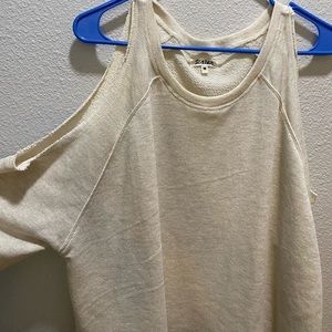 Off shoulder knit top